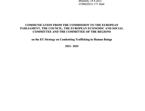 EU Strategy on Combatting Trafficking in Human Beings 2021-2025